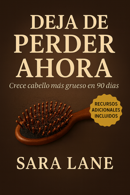 Detén la Caída del Cabello Rápidamente: Plan Natural de Crecimiento Capilar de 90 Días para un Pelo Más Grueso, Abundante y Saludable