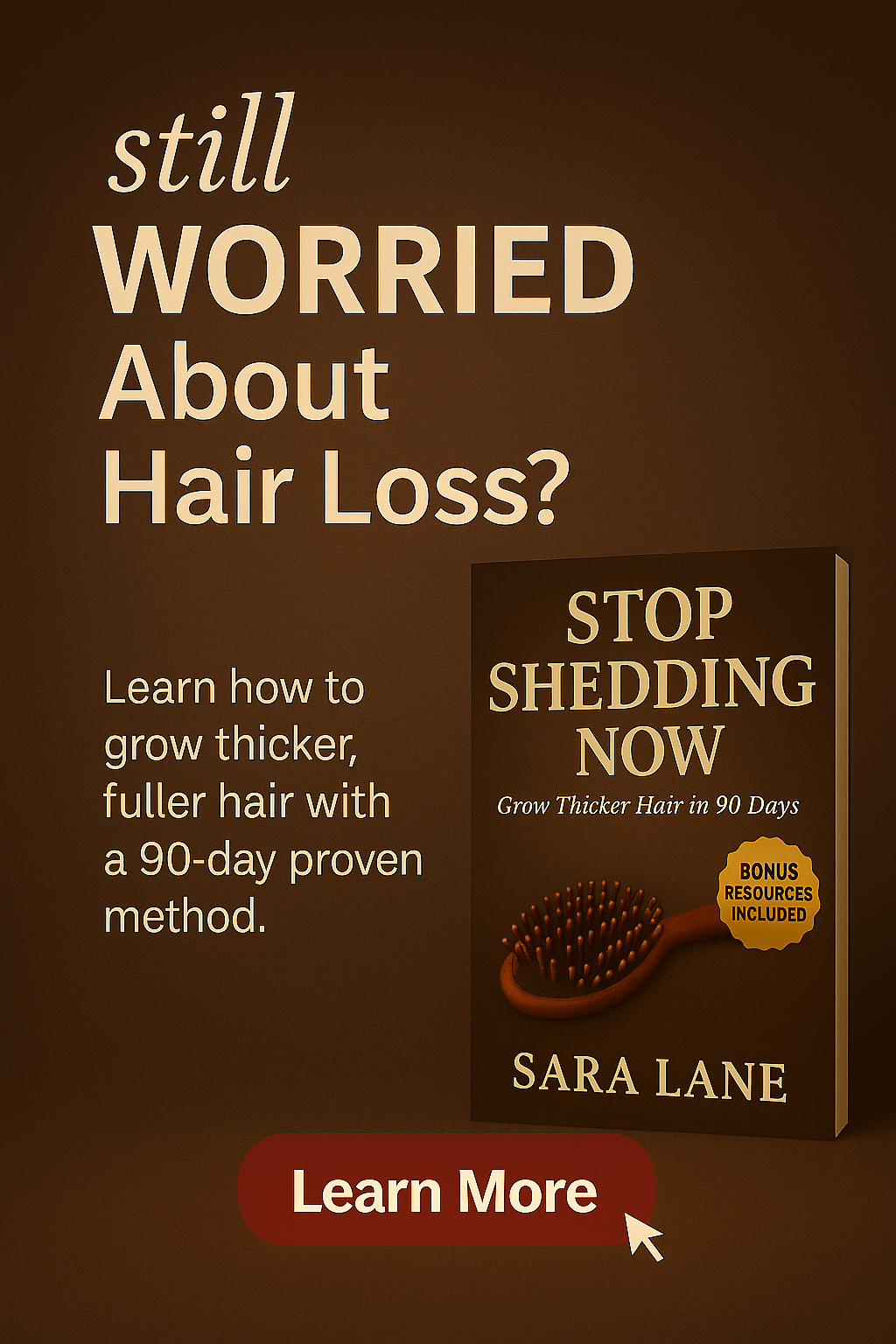 Stop Hair Shedding Fast: 90-Day Natural Hair Growth Plan for Thicker, Fuller, Healthier Hair